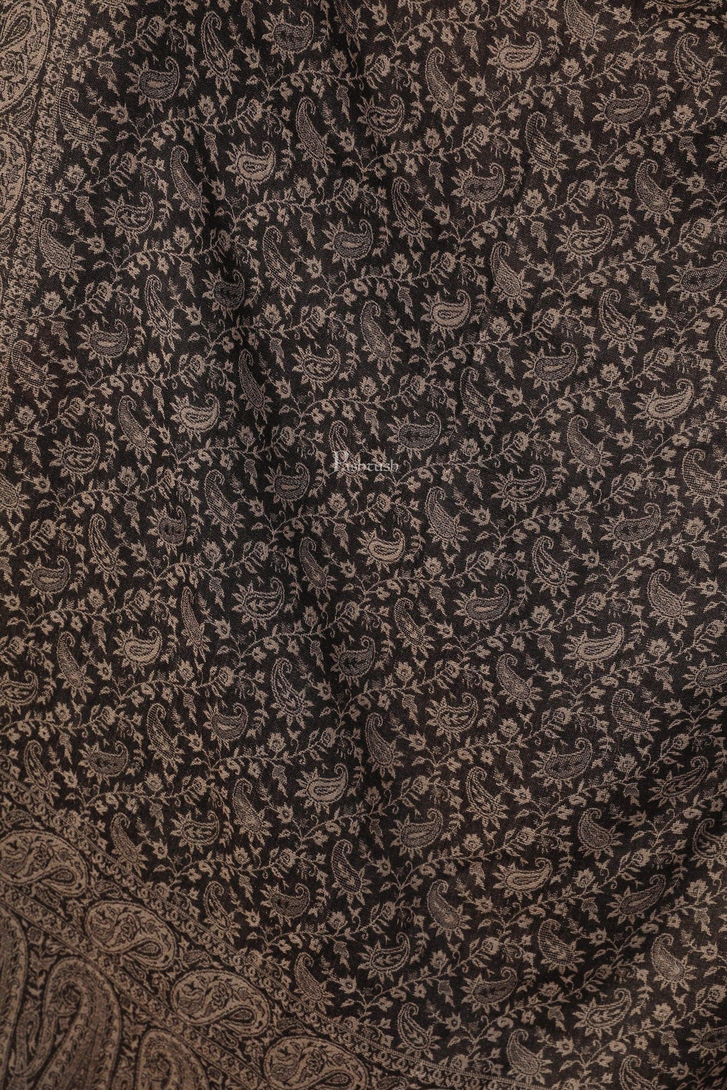 Pashtush India 70x200 Pashtush Women's Ethnic Weave Stole, Fine Wool