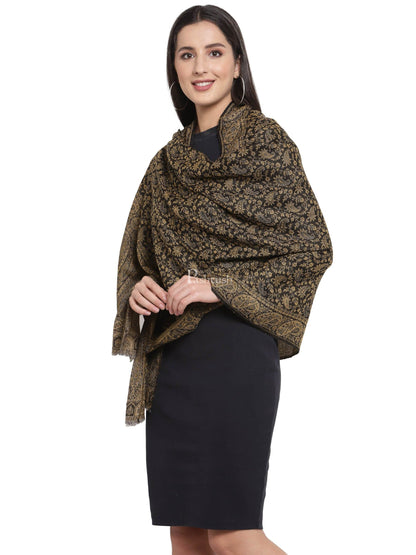 Pashtush India Womens Stoles and Scarves Scarf Pashtush Women'S Ethnic Weave Stole, Fine Wool