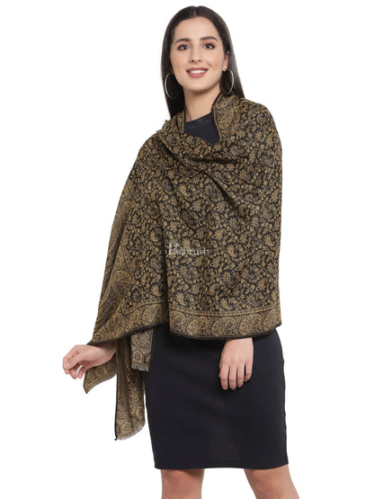 Pashtush India Womens Stoles and Scarves Scarf Pashtush Women'S Ethnic Weave Stole, Fine Wool