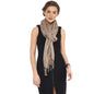 Pashtush India 70x200 Pashtush Women's Fine Wool Jacquard Scarf  Luxury Fine Wool, Soft and Warm Stole