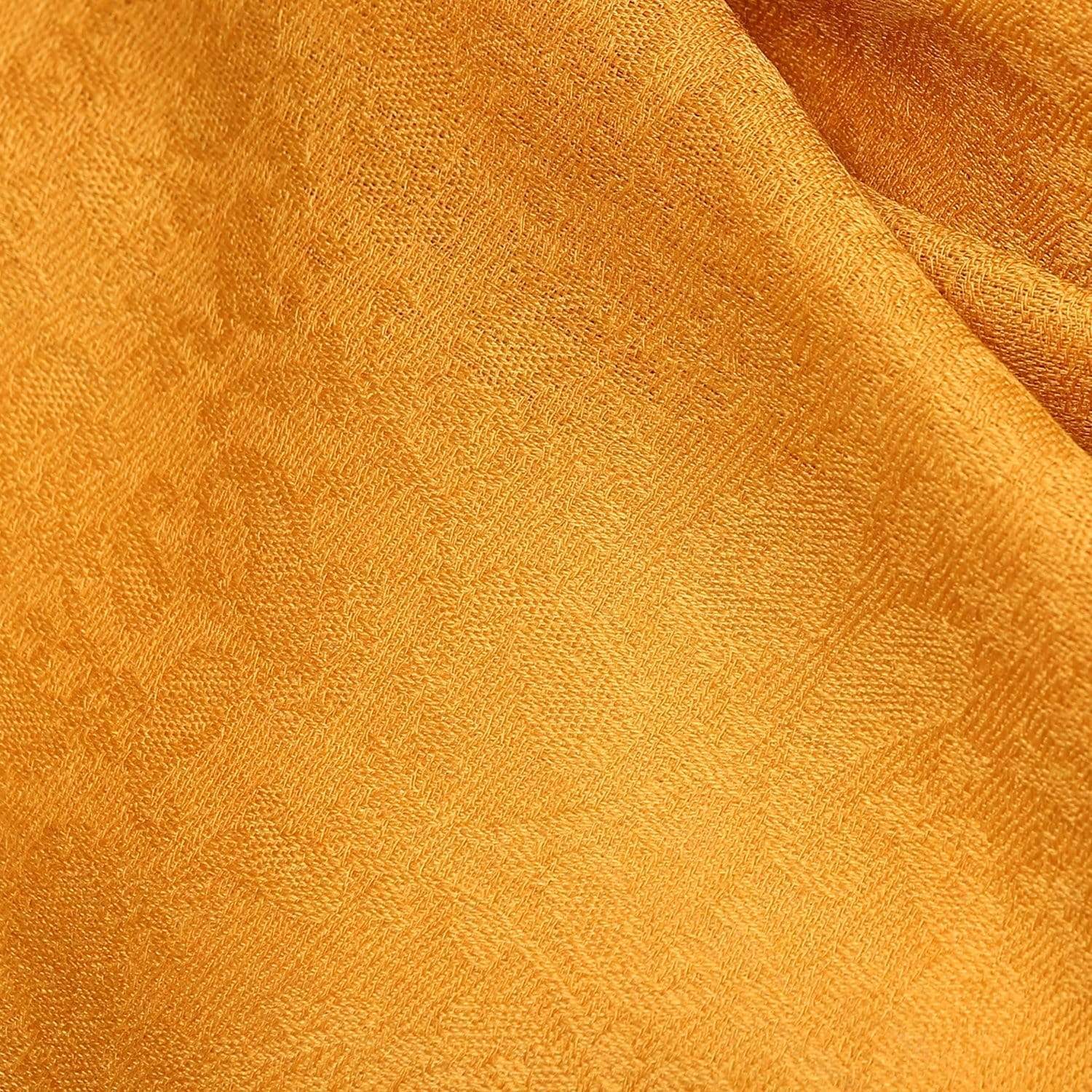 Pashtush India 100x200 Pashtush Women's Fine Wool Shawl, Paisley Design, Mustard