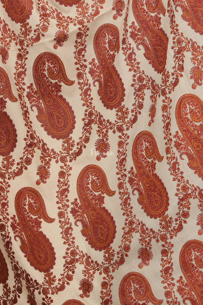 Pashtush India Womens Shawls Pashtush Women'S Heavy Embroidery Jaal Shawl ( Pashmina Colour)