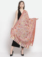 Pashtush India Womens Stoles and Scarves Scarf Pashtush Women's Jacquard Ethnic Light Weight Floral Stole, Multicolour