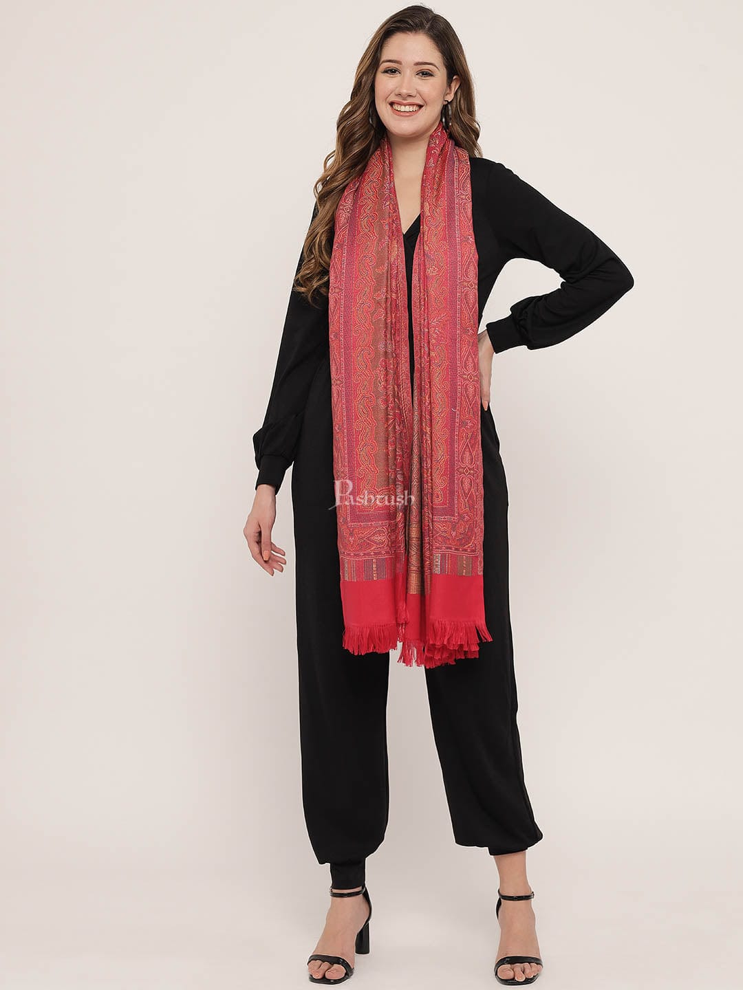 Pashtush India Womens Shawls Pashtush Women'S Jamawar Shawl