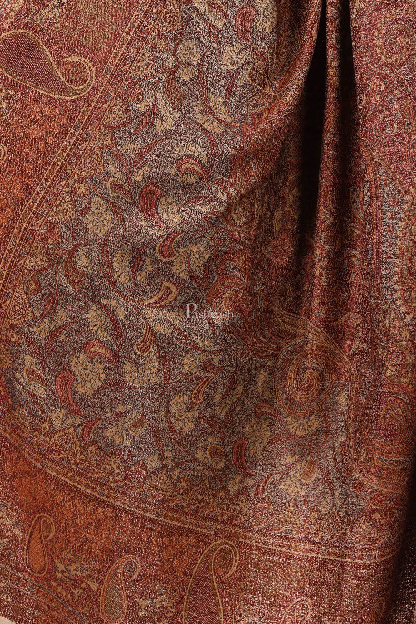 Pashtush India Womens Shawls Pashtush Women'S Jamawar Shawl, Beige