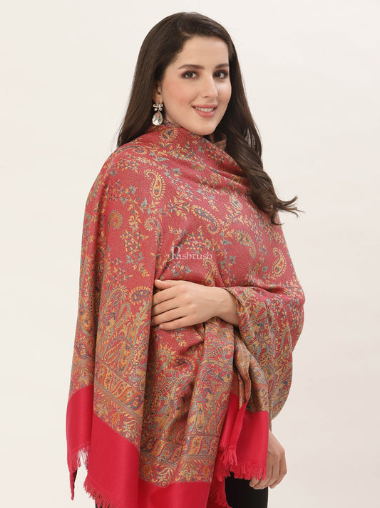 Pashtush India Womens Shawls Pashtush Women'S Jamawar Shawl, Faux Pashmina