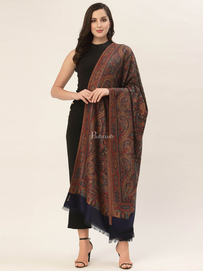 Pashtush India Womens Shawls Pashtush Women'S Jamawar Shawl, Faux Pashmina