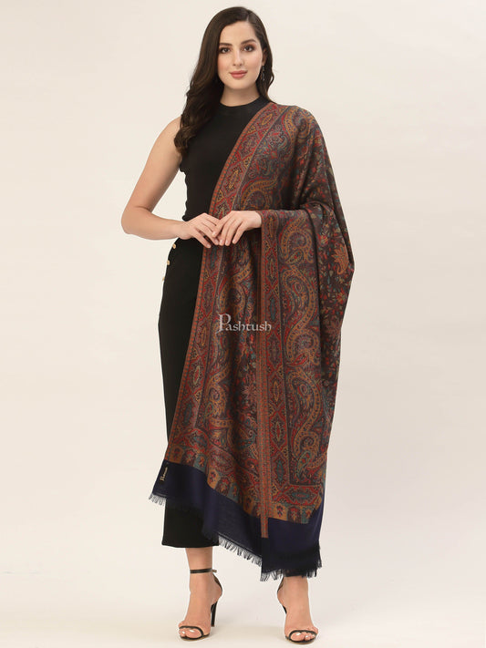 Pashtush India Womens Shawls Pashtush Women'S Jamawar Shawl, Faux Pashmina
