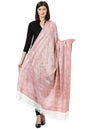Pashtush India Womens Shawls Pashtush Women'S Jamawar Shawl, Ivory Andpink