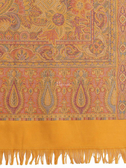 Pashtush India Womens Shawls Pashtush Women'S Jamawar Shawl, Mustard