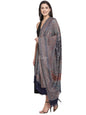 Pashtush India Womens Shawls Pashtush Women'S Jamawar Shawl, Navy Blue