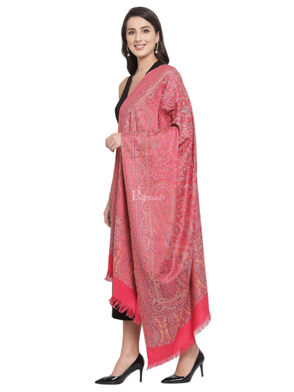 Pashtush India Womens Shawls Pashtush Women'S Jamawar Shawl, Pink