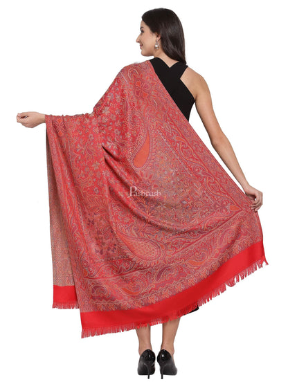 Pashtush India Womens Shawls Pashtush Women'S Jamawar Shawl, Red