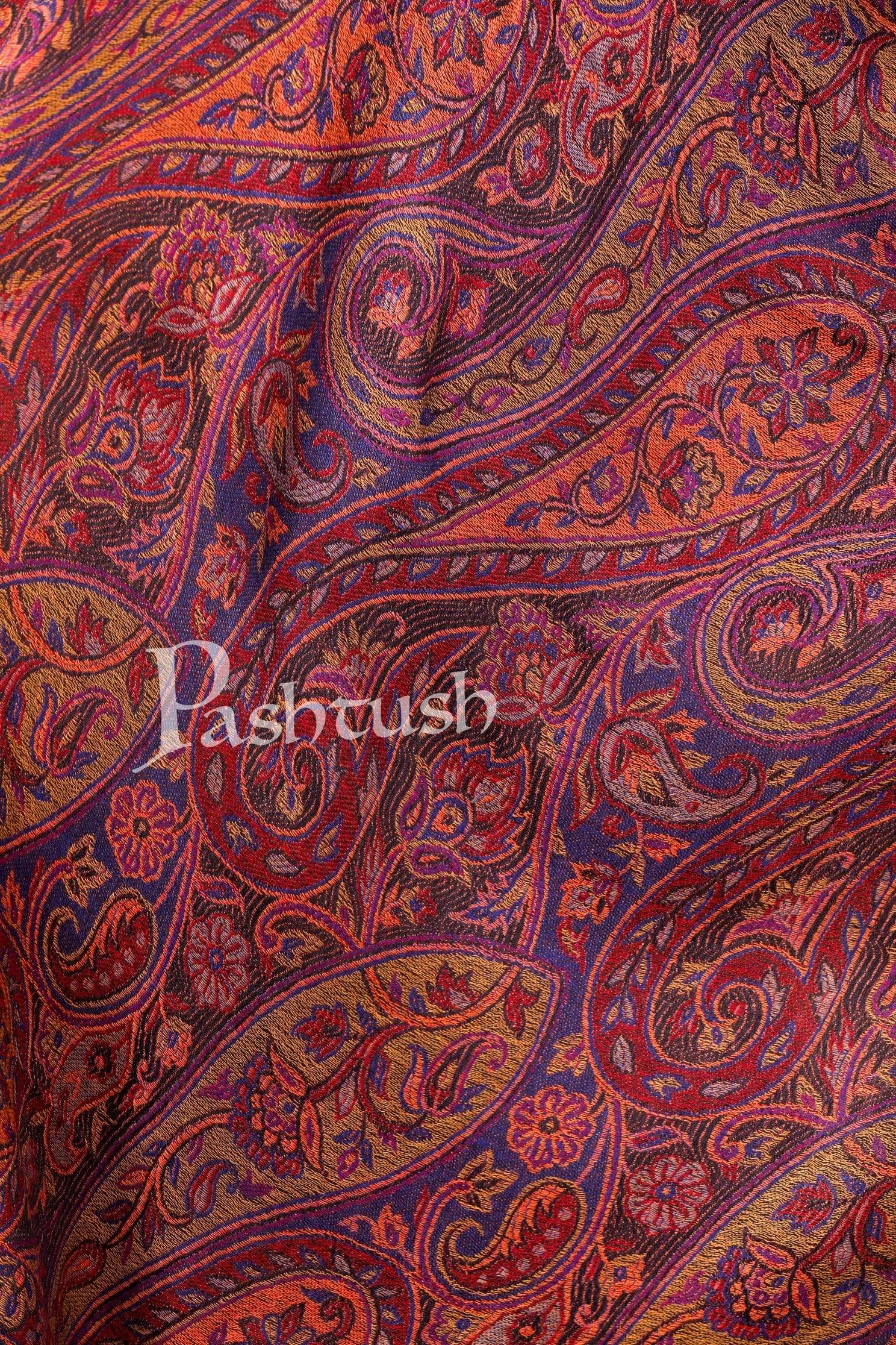 Pashtush Shawl Store Stole Pashtush Women's Kaani Design, Soft Bamboo Scarf, Casual Stoles - Multicolored