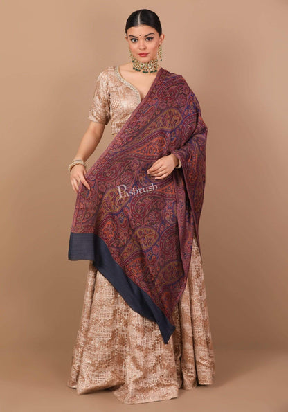 Pashtush Shawl Store Stole Pashtush Women's Kaani Design, Soft Bamboo Scarf, Casual Stoles - Multicolored