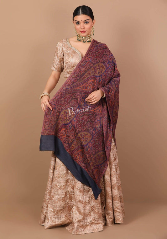 Pashtush Shawl Store Stole Pashtush Women's Kaani Design, Soft Bamboo Scarf, Casual Stoles - Multicolored