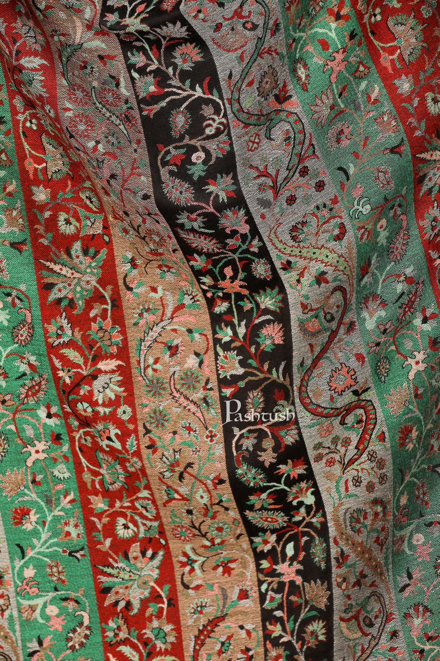 Pashtush India 70x200 Pashtush Women's Kaani Design, Soft Bamboo Scarf, Casual Stoles, Wraps
