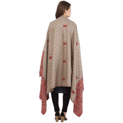 Pashtush Women'S Embroidery Shawl, Jacquard Palla, Needlework