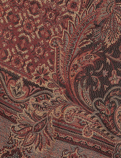 Pashtush India 100x200 Pashtush Women's Kashmiri Jamawar Shawl, Coffee