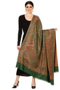 Pashtush India Shawl Pashtush Women's Kashmiri Jamawar Shawl, Emerald Green