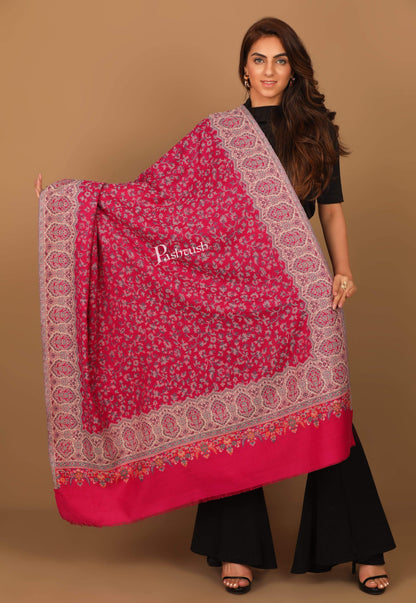 Pashtush India Shawl Pashtush Women's Kashmiri Jamawar Shawl, Pink