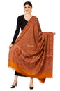 Pashtush India 100x200 Pashtush Women's Kashmiri Jamawar Shawl, Rust