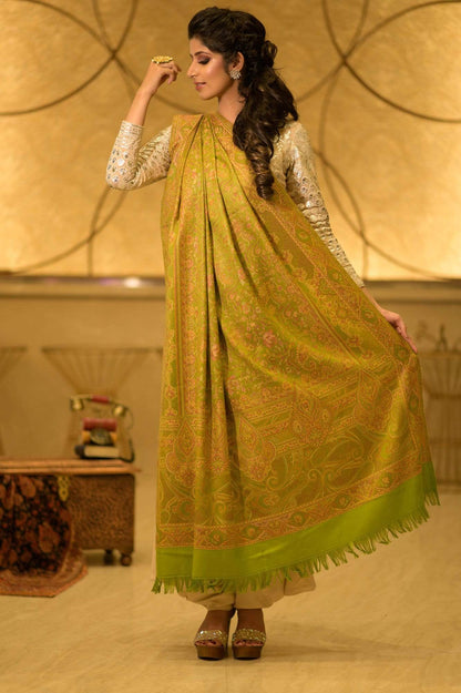 Pashtush India Shawl Pashtush Women's Kashmiri Shawl, Faux Pashmina Design