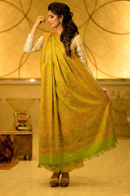 Pashtush India Shawl Pashtush Women's Kashmiri Shawl, Faux Pashmina Design