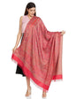 Pashtush India 100x200 Pashtush Women's Kashmiri Shawl, Faux Pashmina Design, Fuchsia