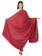 Pashtush India 100x200 Pashtush Women's Kashmiri Shawl, Faux Pashmina Design, Majenta
