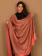 Pashtush India Shawl Pashtush Women's Kashmiri Shawl, Faux Pashmina Design, Peach
