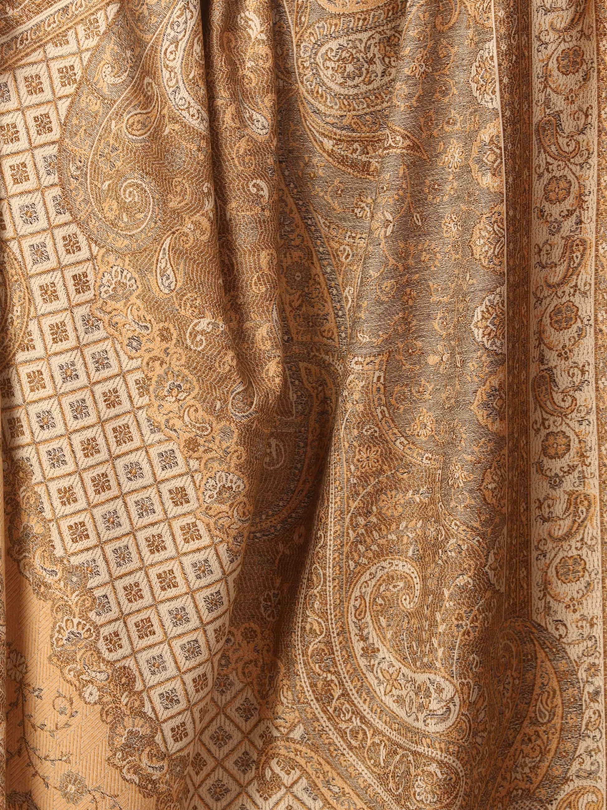 Pashtush India 100x200 Pashtush Women's Kashmiri Shawl, Faux Pashmina Design, Sahara