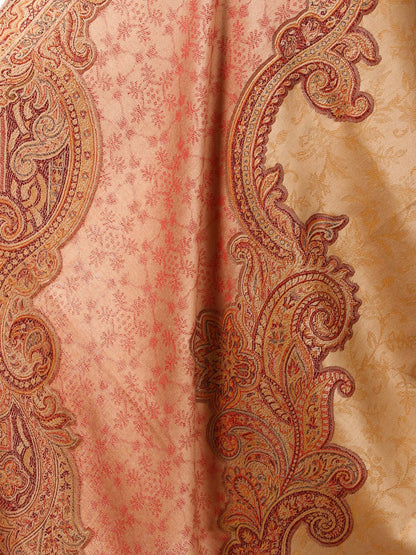 Pashtush India 100x200 Pashtush Women's Kashmiri warm, soft Faux Pashmina Design Beige