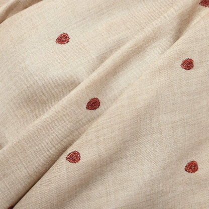 Pashtush Women'S Woollen Hand Booty Shawl (Beige , Free Size)