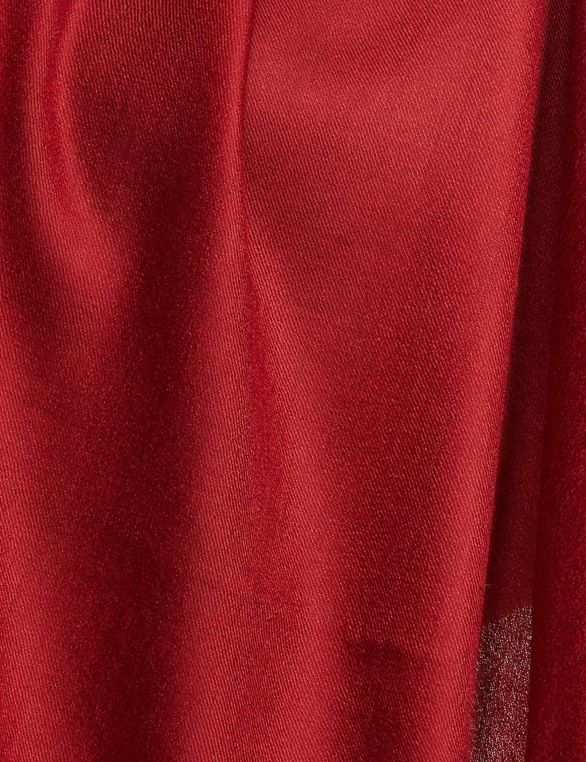 Pashtush India 100x200 Pashtush Women's Kingri Border Embroidery Shawl, Fine Wool, Maroon