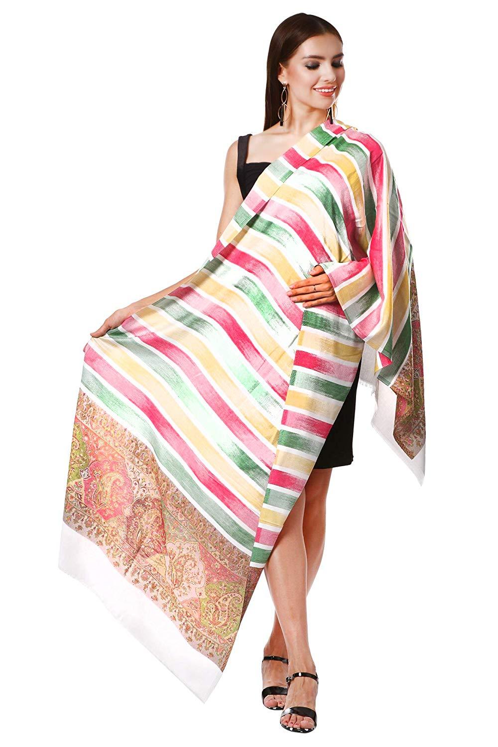 Pashtush Women'S Aztec Design, Soft Bamboo Scarf, Casual Shawls, Stoles, Wraps, Aztec Collection (Soft Bamboo)