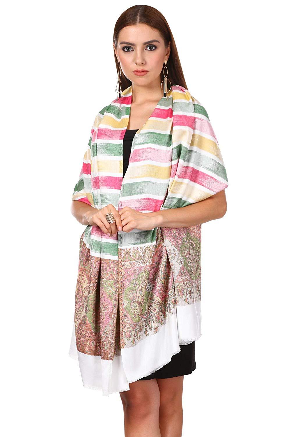 Pashtush Women'S Aztec Design, Soft Bamboo Scarf, Casual Shawls, Stoles, Wraps, Aztec Collection (Soft Bamboo)