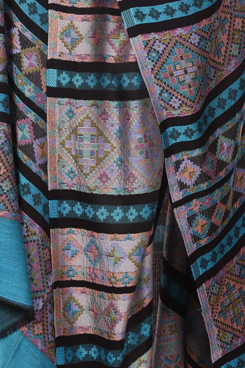 Pashtush Women'S Aztec Design, Soft Bamboo Scarf, Casual Shawls, Stoles, Wraps, Aztec Collection (Soft Bamboo)
