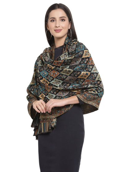 Pashtush India Womens Stoles and Scarves Scarf Pashtush Women'S Paisley Design, Soft Bamboo Scarf, Multi Coloured