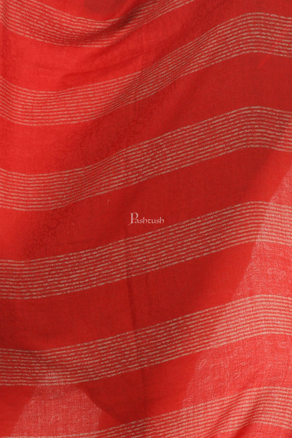 Pashtush India Womens Stoles and Scarves Scarf Pashtush Women'S Reversible Blended Fine Wool Stole - Maroon