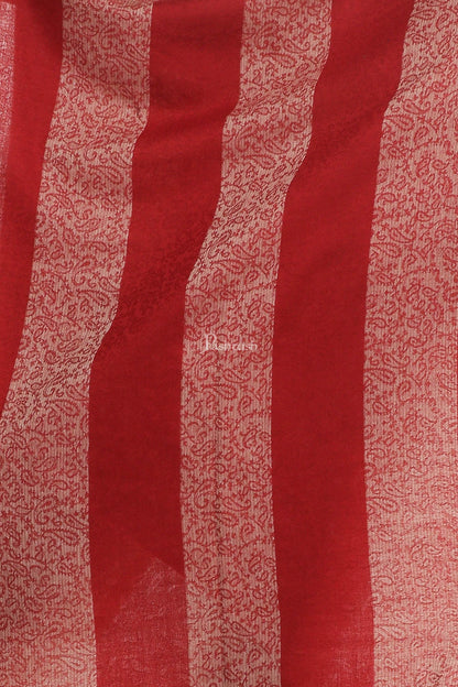 Pashtush India Womens Stoles and Scarves Scarf Pashtush Women'S Reversible Fine Wool Stole - Maroon