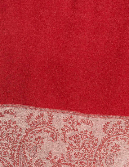 Pashtush India 70x200 Pashtush Women's Reversible Fine Wool Stole Scarf - Maroon