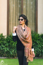 Pashtush Store Stole Pashtush Women's Reversible Stole, Chanting Paisley Weave Scarf, Coffee