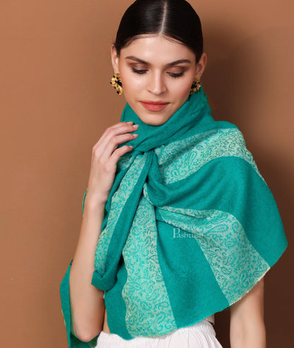 Pashtush India Womens Stoles and Scarves Scarf Pashtush Women's Reversible Stole, Scarf With Stripes