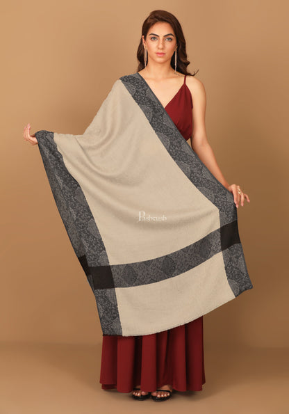 Pashtush India Womens Stoles and Scarves Scarf Pashtush Women's Reversible Stole, With Paiseley Weave