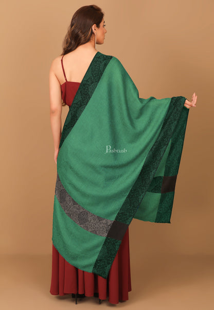Pashtush India Womens Stoles and Scarves Scarf Pashtush Women's Reversible Stole, With Paiseley Weave