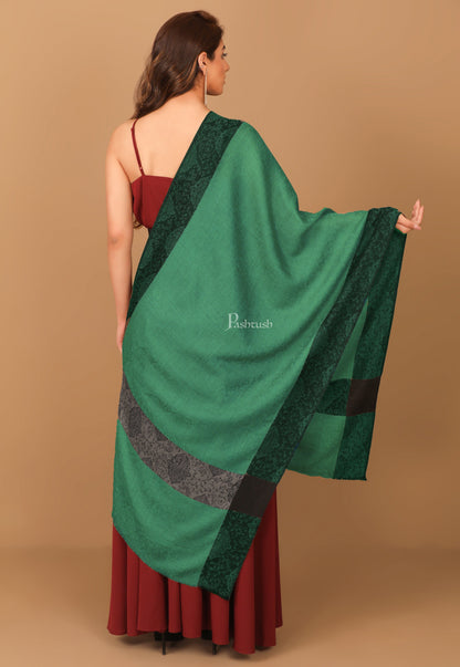 Pashtush India Womens Stoles and Scarves Scarf Pashtush Women's Reversible Stole, With Paiseley Weave