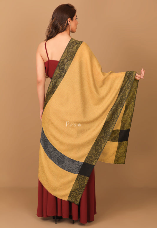 Pashtush India Womens Stoles and Scarves Scarf Pashtush Women's Reversible Stole, With Paiseley Weave