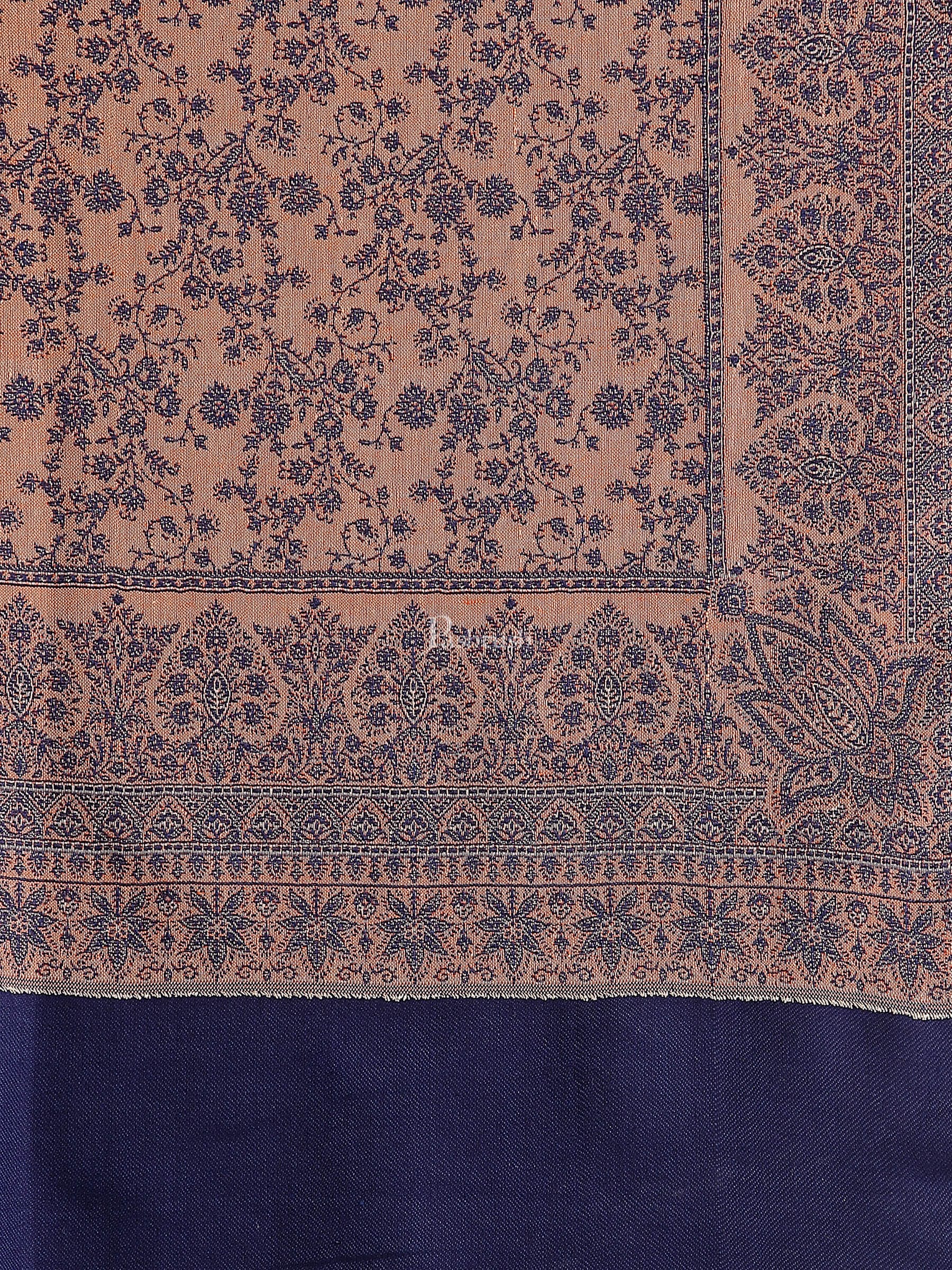 Pashtush India Womens Shawls Pashtush Women'S Shawl, Faux Pashmina, Soft And Warm, Navy Blue