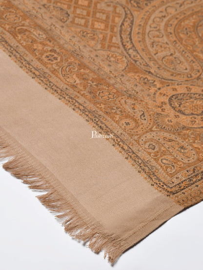 Pashtush India Womens Shawls Pashtush Women'S Shawl, Warm And Soft, Faux Pashmina Design, Taupe